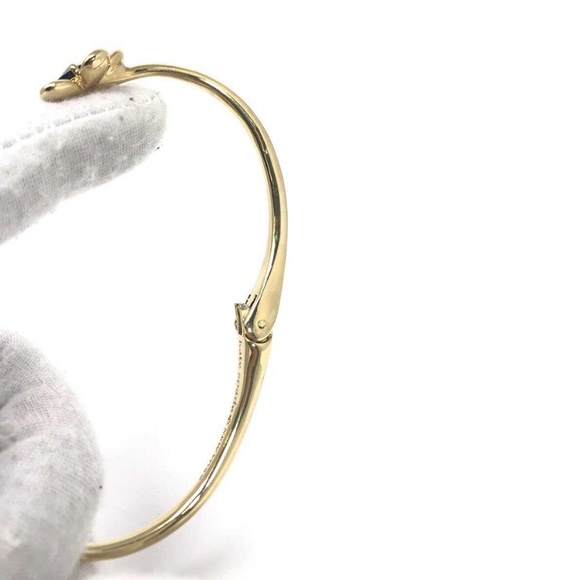 Kate Spade Sunset Blooms Gold Tone Open Bracelet - Picture 3 of 4